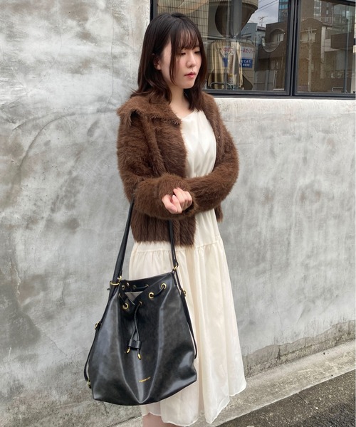 Mejoul（メジュール）の「パフスリーブシアーティアードロングワンピース（ワンピース・レディース・アイボリー・M/S）」の12枚目の写真