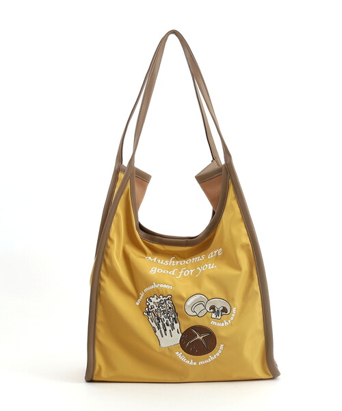 COOCO(クーコ)の「FOODモチーフ刺繍×パイピングトートバッグ/A4対応(トートバッグ・レディース・マスタード/ブルー/グレー・FREE)」の7枚目の写真