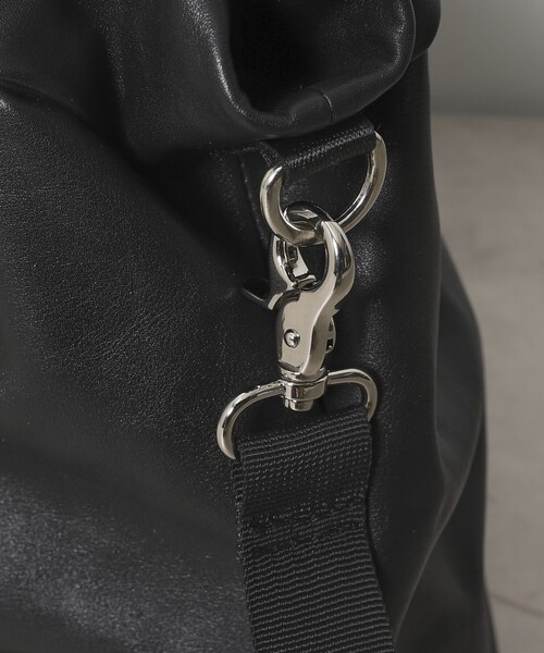 Firsthand（ファーストハンド）の「Firsthand/ファーストハンド トートボストン / 2WAYレザートートバッグ / レザーショルダー / 牛革 / 撥水レザー / A4（ショルダーバッグ・メンズ・ブラック・ONE SIZE）」の6枚目の写真