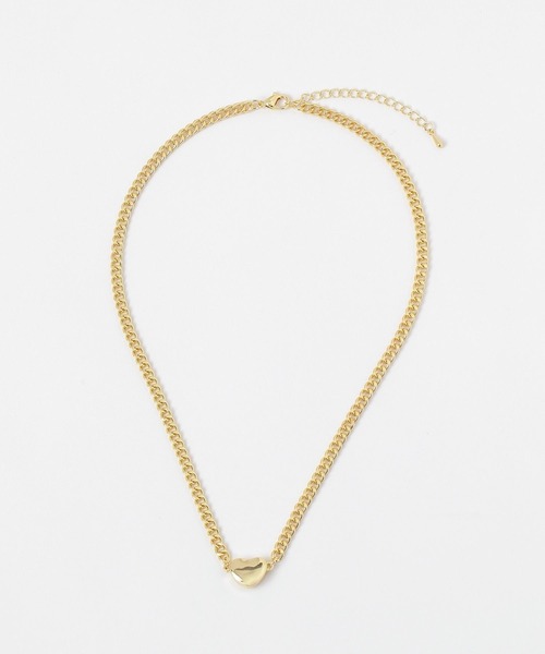 FOREVER 21(フォーエバー トゥエンティーワン)の「ハートチェーンネックレス(ネックレス・レディース・ゴールド/シルバー・FREE)」の1枚目の写真