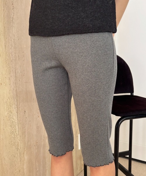 FUULLY STUDIO(フーリィーステューディオ)の「ストレッチリブバイカーパンツ(その他パンツ・レディース・ブラック/ホワイト/トップグレー・FREE)」の8枚目の写真