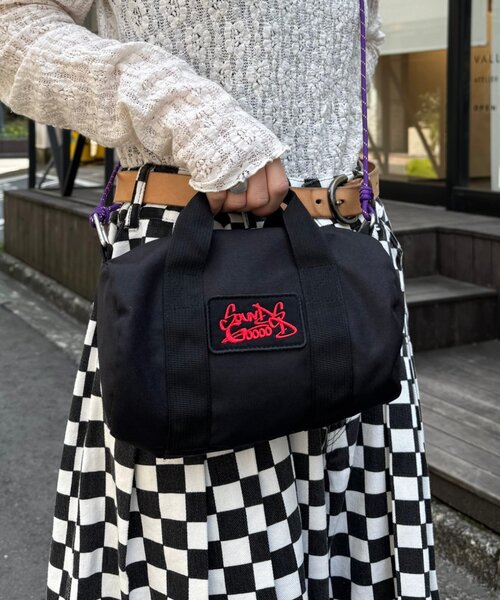 SOUNDSGOOOOD（サウンズグッド）の「■【SOUNDS GOOOOD / サウンズグッド】2WAYミニドラムバッグ（ショルダーバッグ・レディース・グリーン/ベージュ/オレンジ/ブラック・FREE）」の2枚目の写真