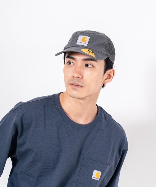 Carhartt（カーハート）の「【CARHARTT】ユニセックス 帽子　メッシュキャップ（キャップ・メンズ・カーキ/グレー/ブラック・FREE）」の21枚目の写真