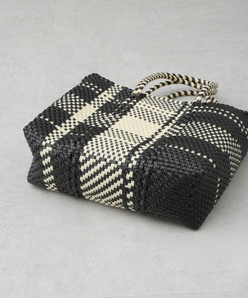 NANO universe（ナノユニバース）の「メルカドバッグ（ハンドバッグ・レディース・ブルー/ブラック/ベージュ・FREE）」の6枚目の写真