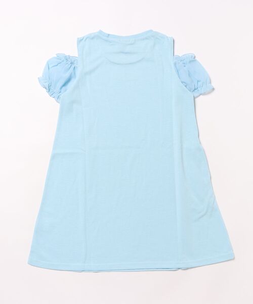 PINKHUNT(ピンクハント)の「PINKHUNT ピンクハント 肩だし袖シフォン ワンピース 0592K(ワンピース・キッズ・ブラック/スカイブルー系1・140cm/150cm/160cm/120cm/130cm)」の3枚目の写真