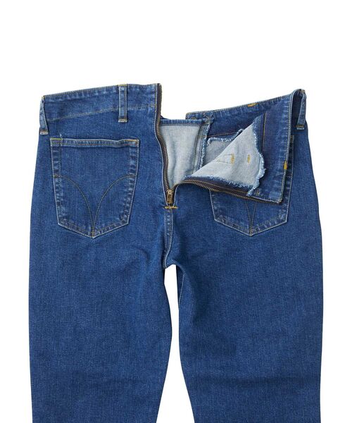 HYSTERIC GLAMOUR（ヒステリックグラマー）の「レースアップデニムストレッチパンツ（デニムパンツ・レディース・ブラック/ピンク/ライトインディゴブルー・MEDIUM/X-SMALL/SMALL）」の13枚目の写真