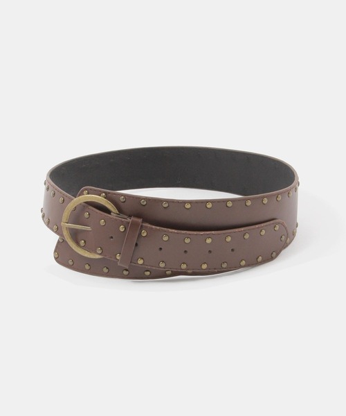 FOREVER 21（フォーエバー トゥエンティーワン）の「スタッズベルト（ベルト・レディース・ブラウン・FREE）」の6枚目の写真