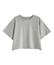[リニューアル][接触冷感][UVカット]セミクロップド半袖Tシャツ