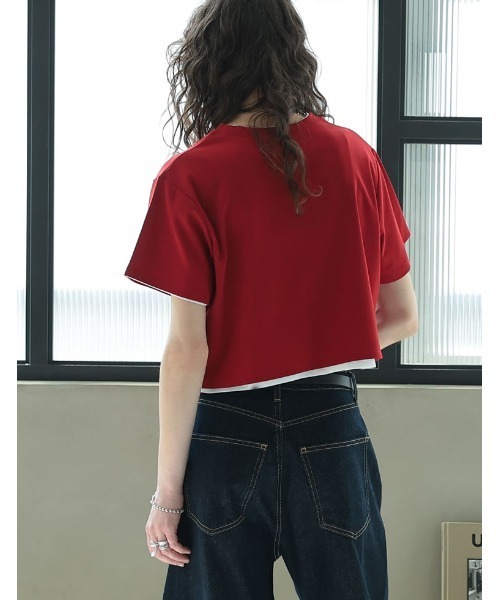 ★美品★2025年夏現行商品 martinique 半袖クロップドシャツ ストライプクロップドシャツ【SACRA】|ネミカ | レリアン公式