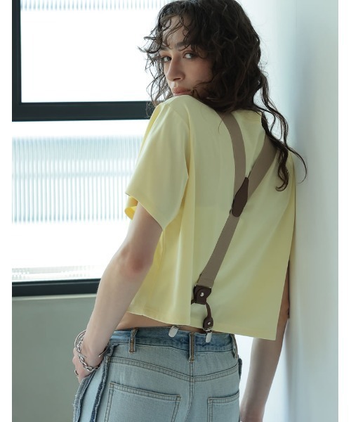 Re:EDIT（リエディ）の「[2025 SUMMER COLLECTION]セミクロップド半袖T