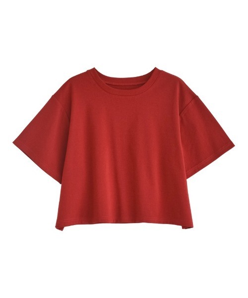 2025 SUMMER COLLECTION]セミクロップド半袖Tシャツ（Tシャツ