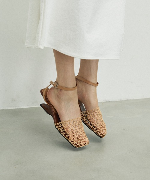 Basket Mesh Mule Sandals/バスケットメッシュミュールサンダル