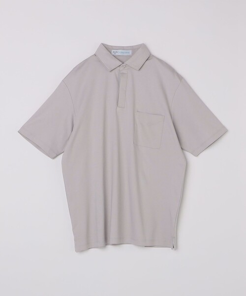 SHIPS Colors(シップス カラーズ)の「SHIPS Colors:〈接触冷感・抗菌防臭〉シルケット スムース ポロシャツ(ポロシャツ・メンズ・ダークグレー/ネイビー/ホワイト/ライトグレー・MEDIUM/LARGE/X-LARGE)」の7枚目の写真