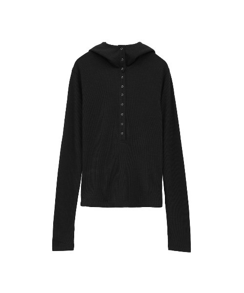 トップス CLANE WOOL RIB HOODED TIGHT TOPS CLANE（クラネ）の「CLANE/クラネ/WOOL RIB HOODED TIGHT TOPS