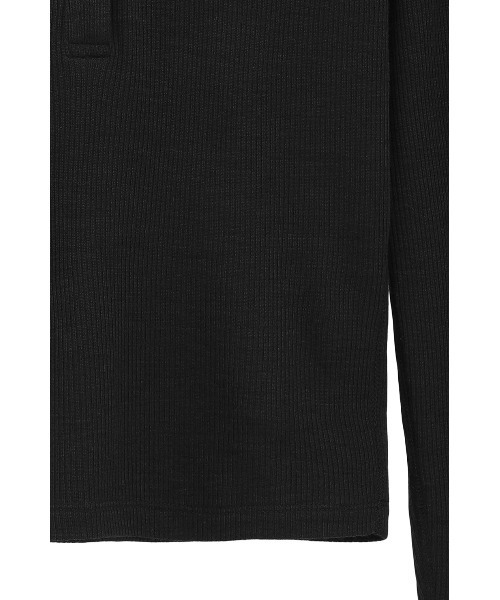 【新品】  CLANE / クラネ | WOOL RIB HOODED TIGHT TOPS リブ トップス | 1 | グレー | レディース CLANE（クラネ）の「CLANE/クラネ/WOOL RIB HOODED TIGHT TOPS