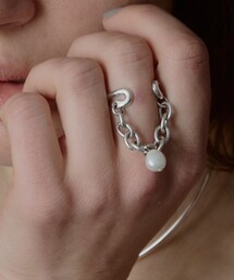 ＜loni＞Ivy pearl chain リング-2WAY-