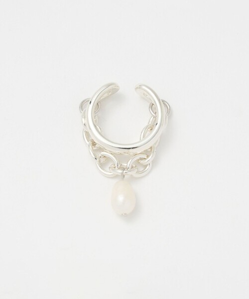 loni(ロニ)の「<loni>Ivy pearl chain リング-2WAY-(リング・レディース・シルバー・11)」の3枚目の写真