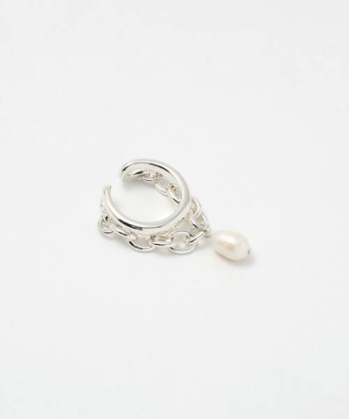 loni(ロニ)の「<loni>Ivy pearl chain リング-2WAY-(リング・レディース・シルバー・11)」の5枚目の写真