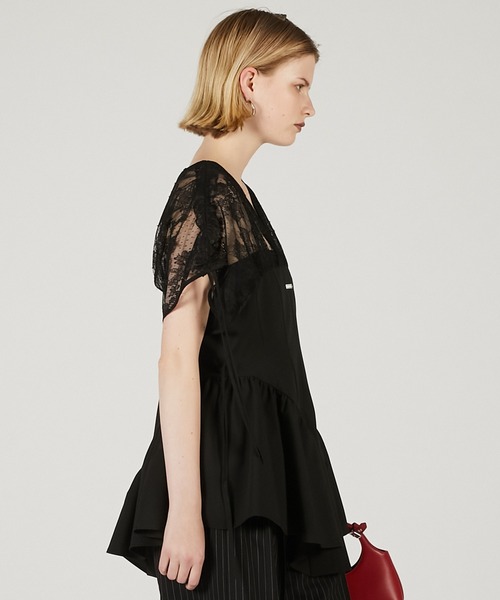 PRANK PROJECT(プランクプロジェクト)の「バルーンペプラムチュニック / Balloon Peplum Tunic(チュニック・レディース・ブラック/アイボリー/グレー・FREE)」の9枚目の写真