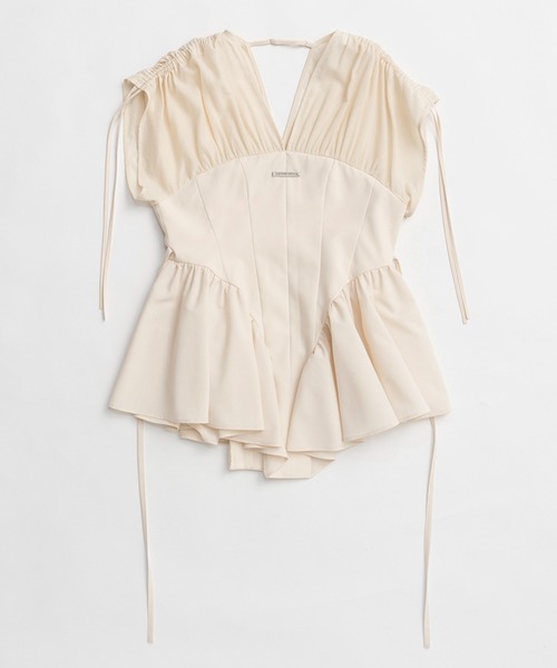 バルーンペプラムチュニック / Balloon Peplum Tunic