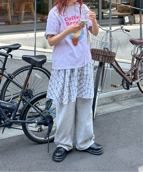 PILIT（ピリット）の「パネルフレア チェックミニスカート（スカート・レディース・ブラウン/オフホワイト・MEDIUM）」の5枚目の写真