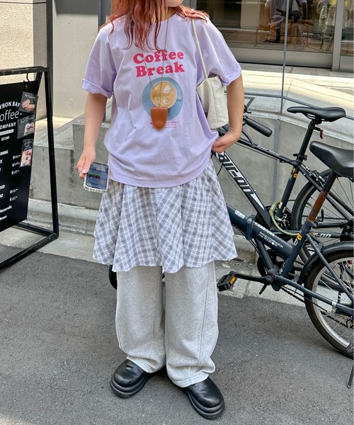 PILIT（ピリット）の「パネルフレア チェックミニスカート（スカート・レディース・ブラウン/オフホワイト・MEDIUM）」の6枚目の写真