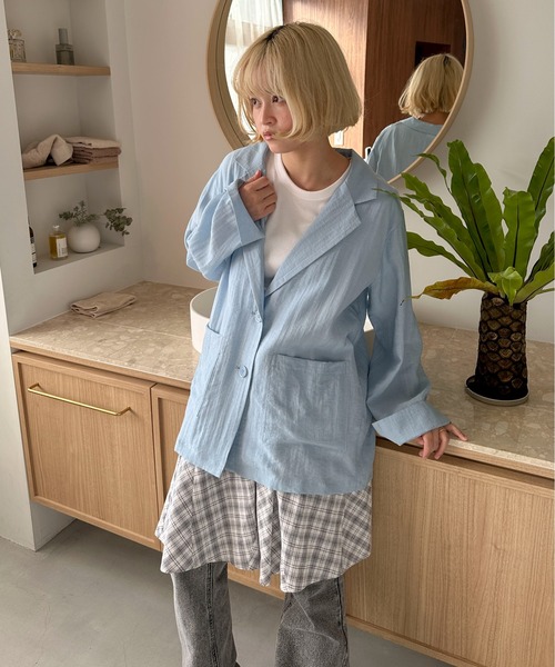 PILIT（ピリット）の「パネルフレア チェックミニスカート（スカート・レディース・ブラウン/オフホワイト・MEDIUM）」の17枚目の写真