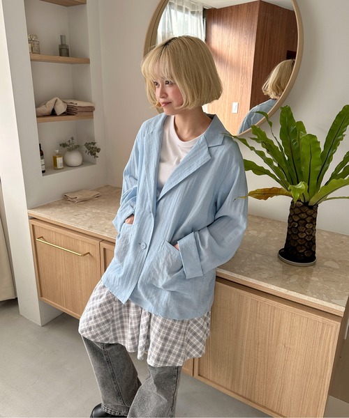 PILIT（ピリット）の「パネルフレア チェックミニスカート（スカート・レディース・ブラウン/オフホワイト・MEDIUM）」の19枚目の写真