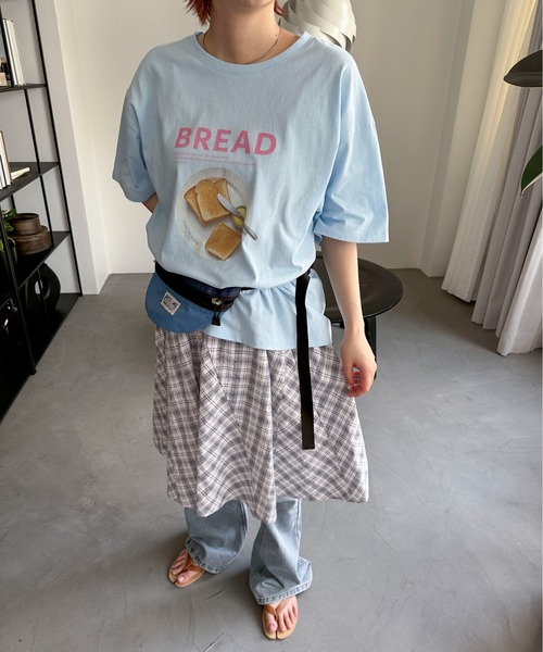 PILIT（ピリット）の「パネルフレア チェックミニスカート（スカート・レディース・ブラウン/オフホワイト・MEDIUM）」の11枚目の写真