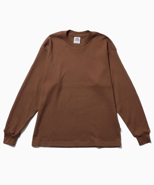 ROOPTOKYO(ループトウキョウ)の「PRO5/プロファイブ L/S THERMAL サーマルTシャツ 長袖カットソー ヘビーウェイト(Tシャツ/カットソー・メンズ・チャコール/ブラウン・XL)」の2枚目の写真