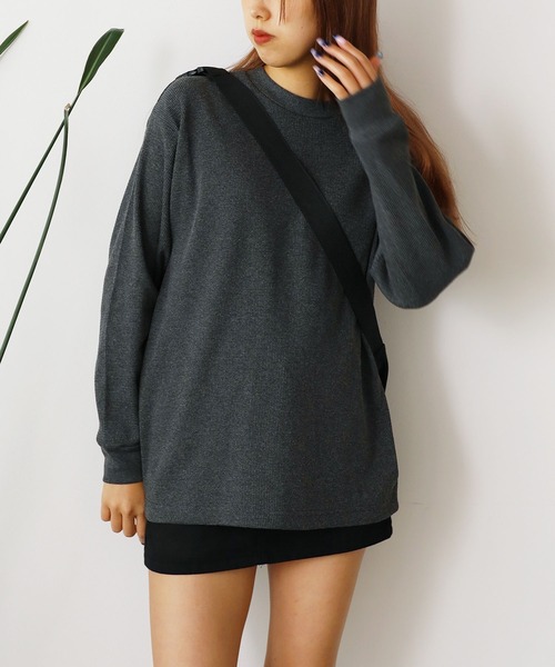 ROOPTOKYO(ループトウキョウ)の「PRO5/プロファイブ L/S THERMAL サーマルTシャツ 長袖カットソー ヘビーウェイト(Tシャツ/カットソー・メンズ・チャコール/ブラウン・XL)」の1枚目の写真