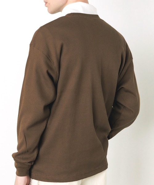 ROOPTOKYO(ループトウキョウ)の「PRO5/プロファイブ L/S THERMAL サーマルTシャツ 長袖カットソー ヘビーウェイト(Tシャツ/カットソー・メンズ・チャコール/ブラウン・XL)」の3枚目の写真