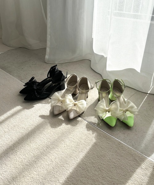 ASTORIA ODIER（アストリアオディール）の「リボン２wayセパレートパンプス（パンプス・レディース・イエロー/アイボリー/ブラック・MEDIUM/LARGE/SMALL）」の17枚目の写真