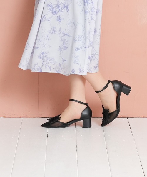 ASTORIA ODIER（アストリアオディール）の「リボン２wayセパレートパンプス（パンプス・レディース・イエロー/アイボリー/ブラック・MEDIUM/LARGE/SMALL）」の6枚目の写真