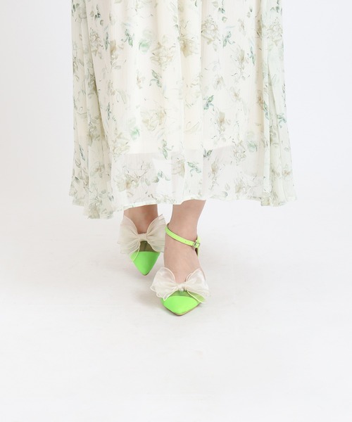 ASTORIA ODIER（アストリアオディール）の「リボン２wayセパレートパンプス（パンプス・レディース・イエロー/アイボリー/ブラック・MEDIUM/LARGE/SMALL）」の7枚目の写真