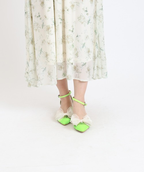 ASTORIA ODIER（アストリアオディール）の「リボン２wayセパレートパンプス（パンプス・レディース・イエロー/アイボリー/ブラック・MEDIUM/LARGE/SMALL）」の8枚目の写真