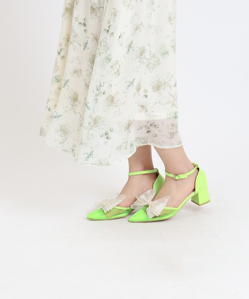 ASTORIA ODIER（アストリアオディール）の「リボン２wayセパレートパンプス（パンプス・レディース・イエロー/アイボリー/ブラック・MEDIUM/LARGE/SMALL）」の9枚目の写真