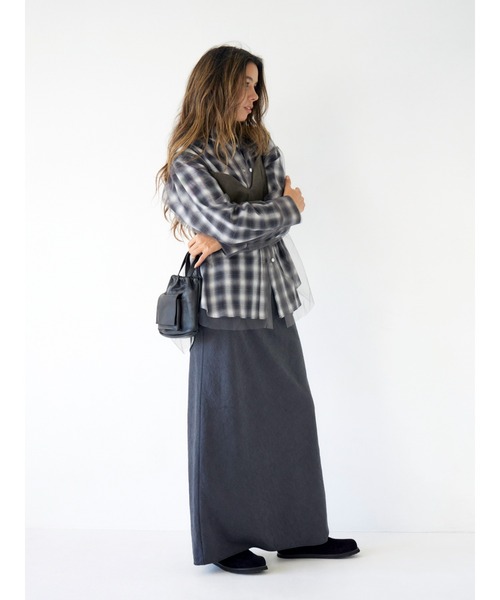 Ungrid（アングリッド）の「フェイクスウェードデザインビスチェ（キャミソール・レディース・ブラウン/チャコールグレー・FREE）」の6枚目の写真