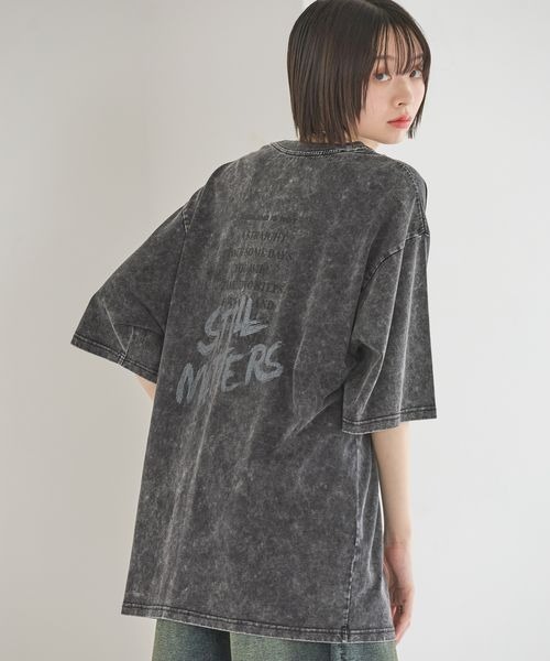 Anui（アニュイ）の「【UNISEX/2サイズ展開】ダストビンテージTシャツ（Tシャツ/カットソー・レディース・チョコ/ブラック・MEDIUM/LARGE）」の6枚目の写真