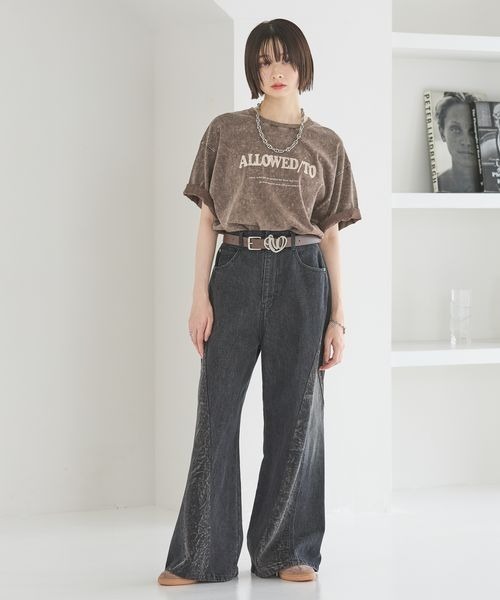 Anui（アニュイ）の「【UNISEX/2サイズ展開】ダストビンテージTシャツ（Tシャツ/カットソー・レディース・チョコ/ブラック・MEDIUM/LARGE）」の21枚目の写真