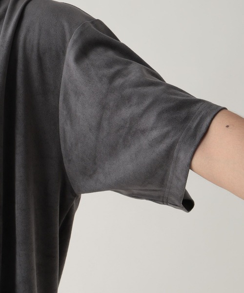 RAGEBLUE（レイジブルー）の「カットスウェード/ビッグシルエットTシャツ（Tシャツ/カットソー・メンズ・アイボリー/ネイビー/ベージュ/グレー・MEDIUM/LARGE）」の20枚目の写真