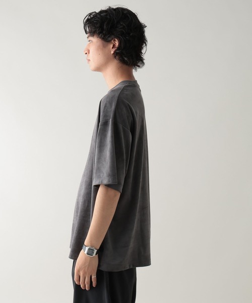 RAGEBLUE（レイジブルー）の「カットスウェード/ビッグシルエットTシャツ（Tシャツ/カットソー・メンズ・アイボリー/ネイビー/ベージュ/グレー・MEDIUM/LARGE）」の22枚目の写真