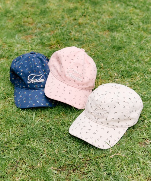 OLIVE des OLIVE（オリーブデオリーブ）の「花柄キャップ（キャップ・レディース・ネイビー/ピンク/アイボリー・FREE）」の5枚目の写真