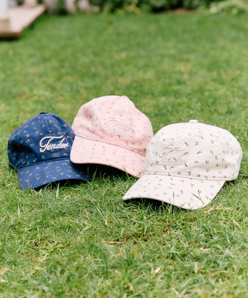 OLIVE des OLIVE（オリーブデオリーブ）の「花柄キャップ（キャップ・レディース・ネイビー/ピンク/アイボリー・FREE）」の6枚目の写真