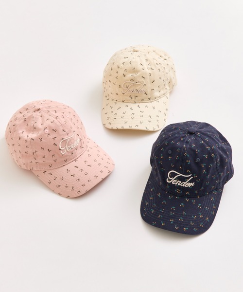OLIVE des OLIVE（オリーブデオリーブ）の「花柄キャップ（キャップ・レディース・ネイビー/ピンク/アイボリー・FREE）」の4枚目の写真