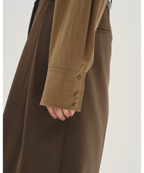 TODAYFUL（トゥデイフル）の「Typewriter Box Shirts（シャツ/ブラウス・レディース・ブラック/オリーブ/ピンクベージュ/キナリ・FREE）」の11枚目の写真