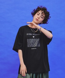 メタリックロゴオーバールーズTシャツ