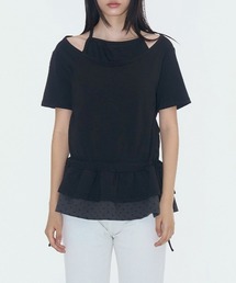 tシャツ PLACE STUDIO／シースルーフリルトップ レディース PLACE STUDIO／シースルーフリルトップ（Tシャツ/カットソー