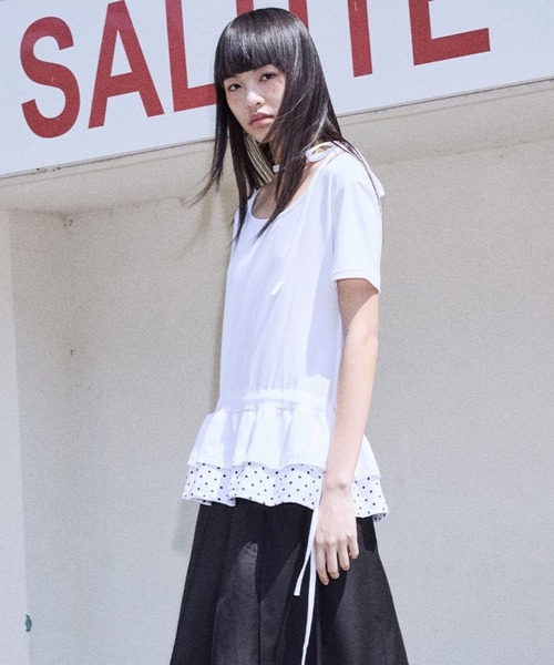 ショー掲載品✨カネコイサオ ドットチュール ピコフリル セットアップレイヤード ショー掲載品✨カネコイサオ ドットチュール ピコフリル セットアップ