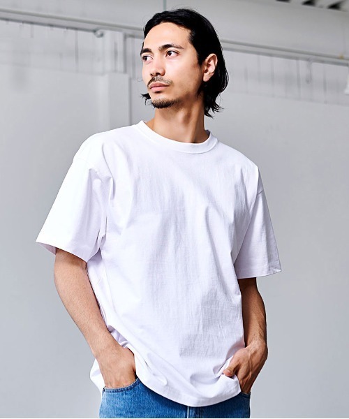 SILVER BULLET(シルバーバレット)の「『SILVER BULLET SELECT AP/シルバーバレットセレクト』NEWTRAL 9.8oz Super Heavy Essentials Tee(Tシャツ/カットソー・メンズ・ネイビー/A/ブラック/ホワイト・M/L/XL/S)」の6枚目の写真